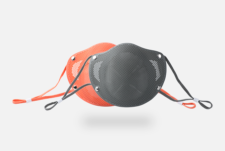 Máscara facial de silicone com filtro substituível